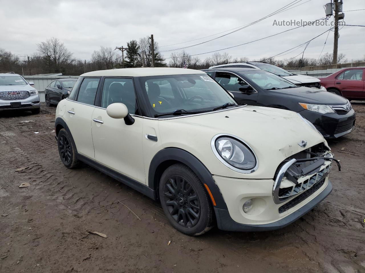 2018 Mini Cooper  Cream vin: WMWXU1C51J2F80431