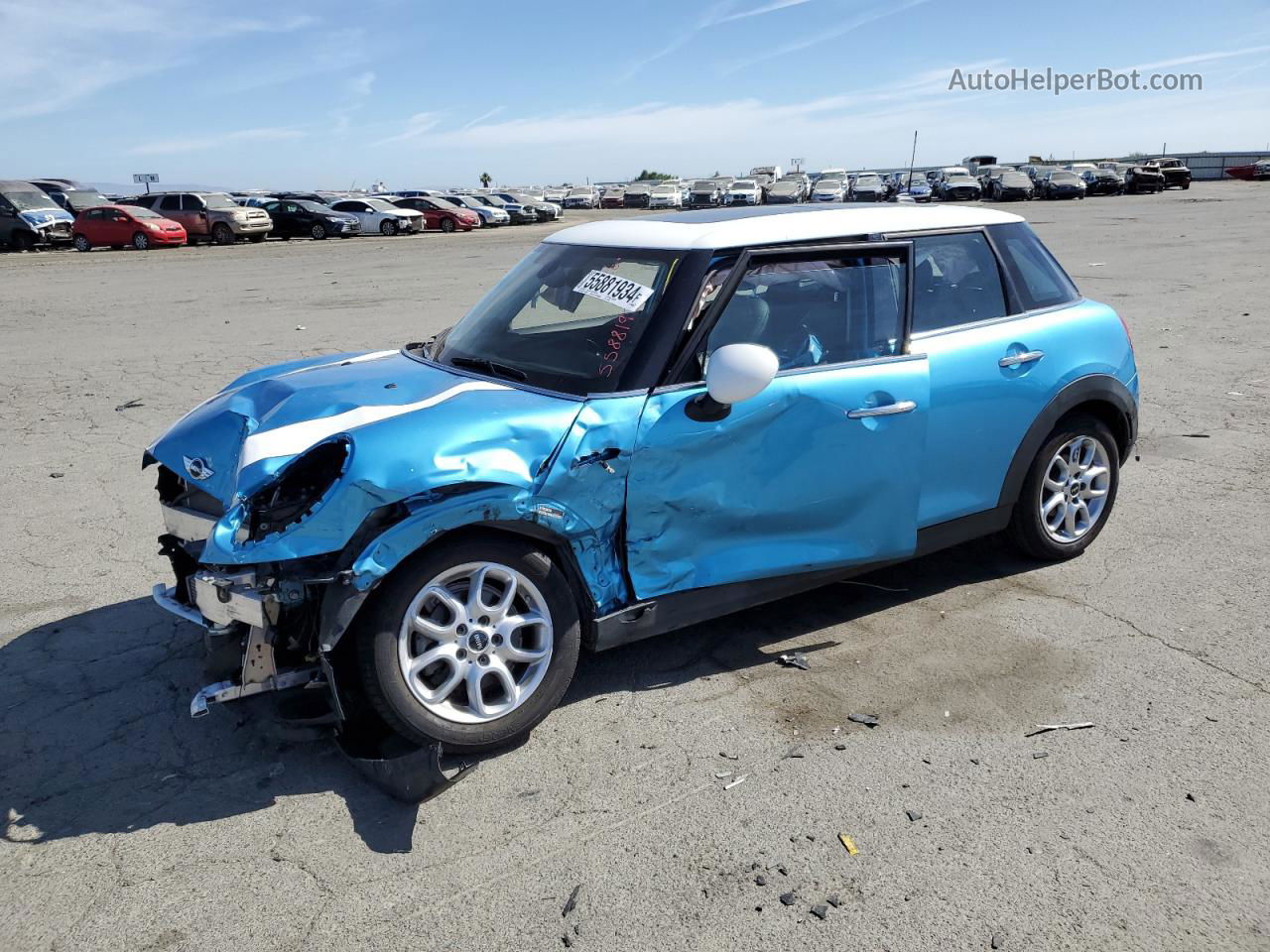 2018 Mini Cooper  Blue vin: WMWXU1C54J2F79970