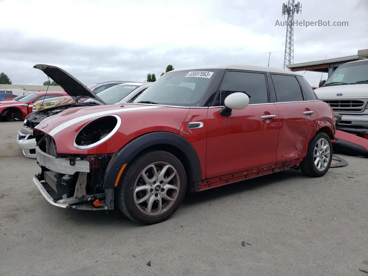 2018 Mini Cooper  Red vin: WMWXU1C54J2F80293