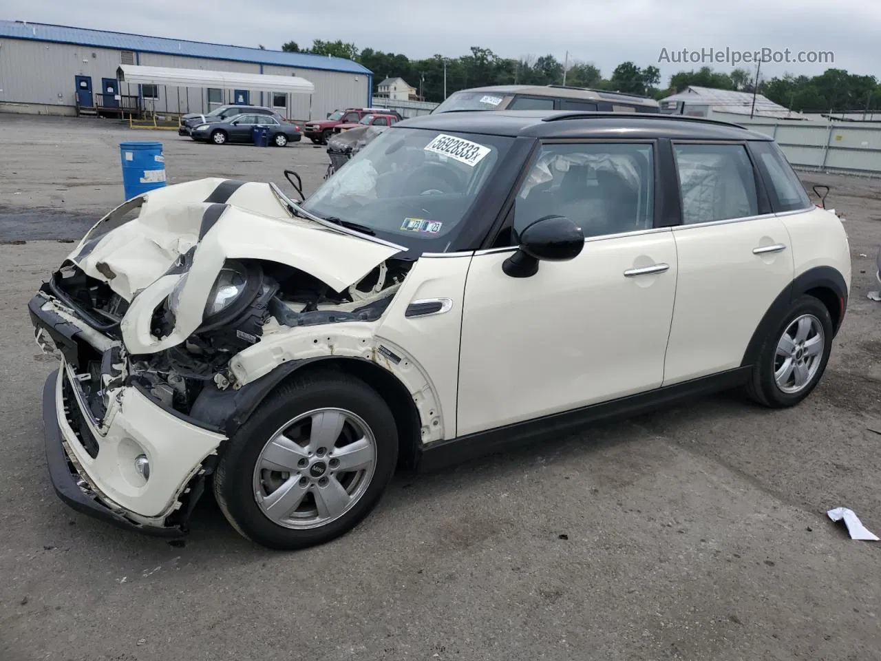 2018 Mini Cooper  White vin: WMWXU1C57J2F79123