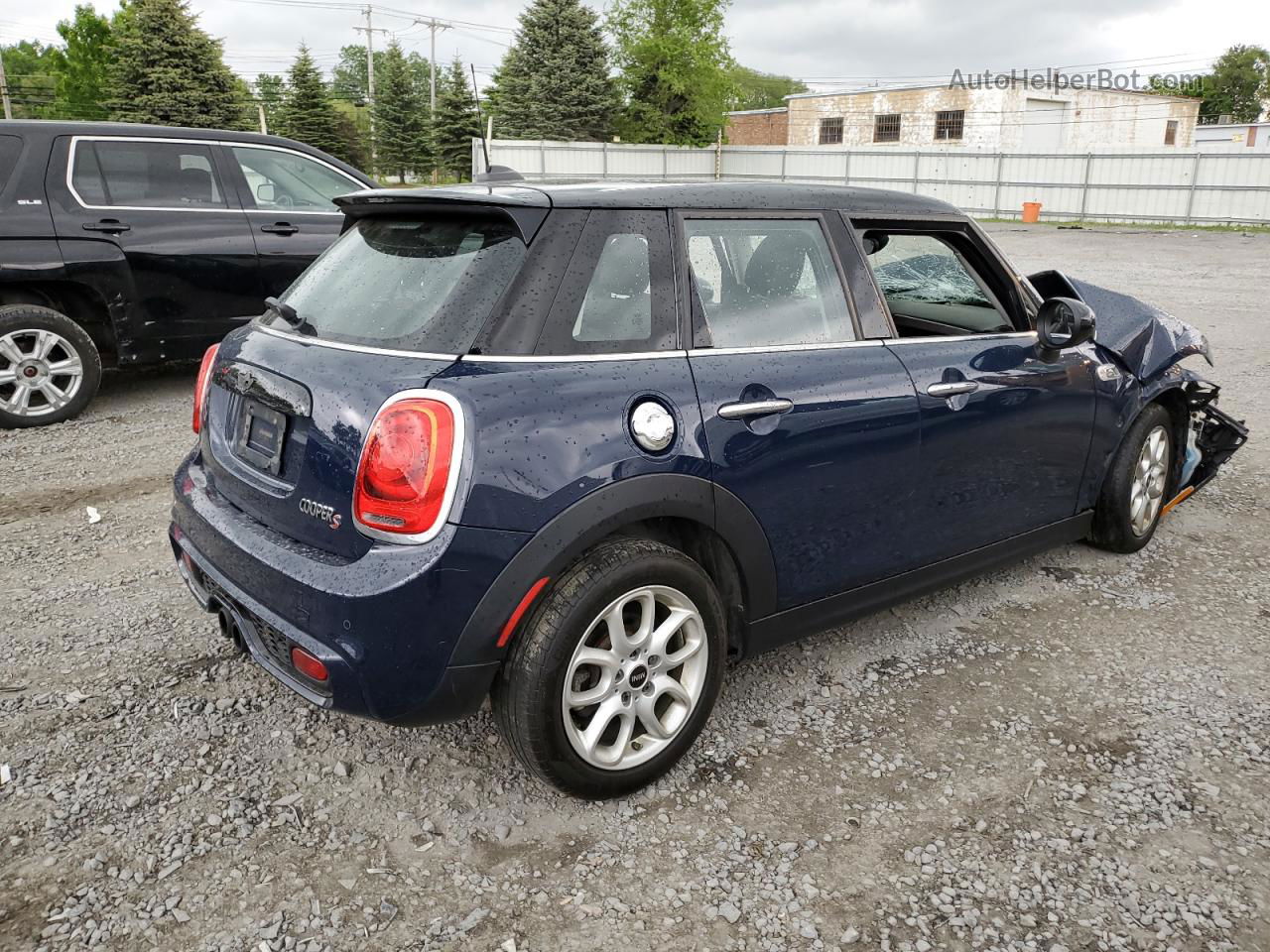 2015 Mini Cooper S Синий vin: WMWXU3C50F2B57519