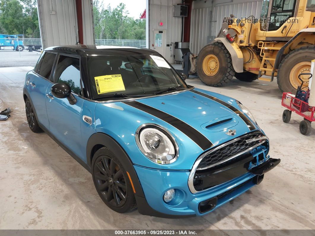 2015 Mini Cooper Hardtop 4 Door S Светло-синий vin: WMWXU3C50F2B61778