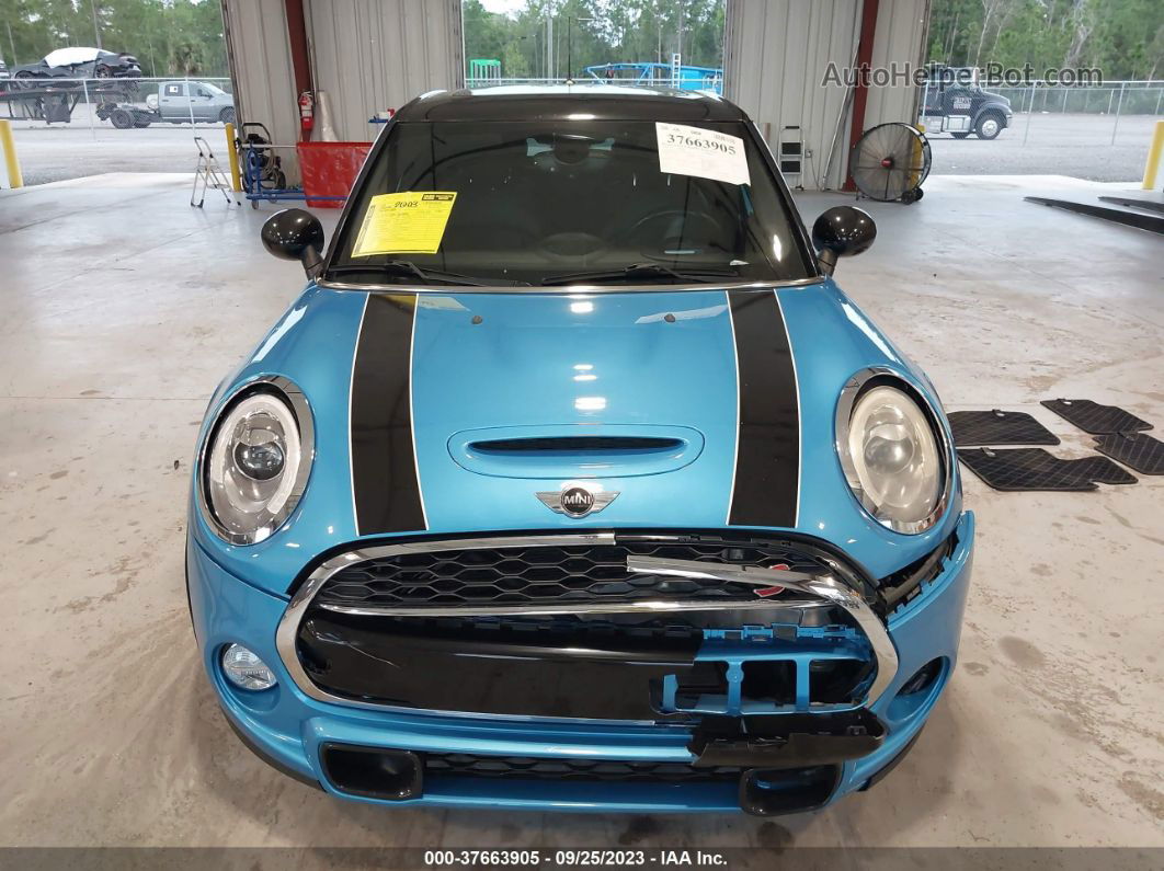 2015 Mini Cooper Hardtop 4 Door S Light Blue vin: WMWXU3C50F2B61778