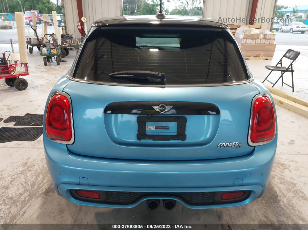 2015 Mini Cooper Hardtop 4 Door S Light Blue vin: WMWXU3C50F2B61778