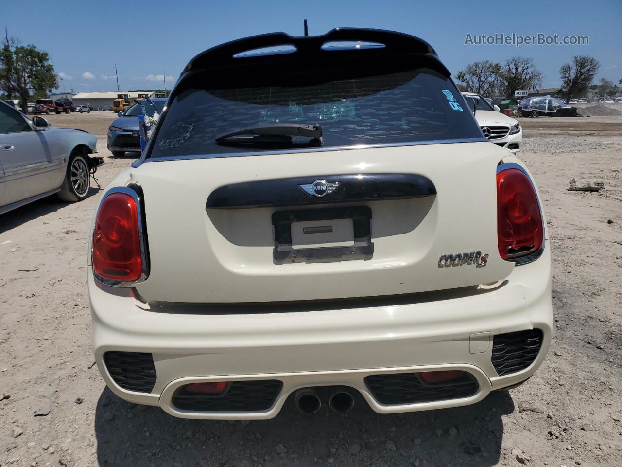 2015 Mini Cooper S White vin: WMWXU3C51F2B56993