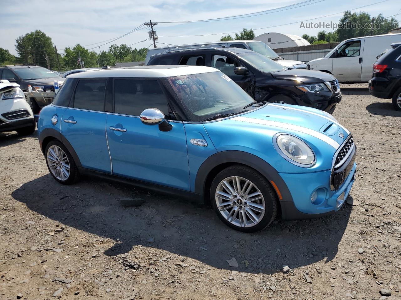 2015 Mini Cooper S Blue vin: WMWXU3C51F2B57562