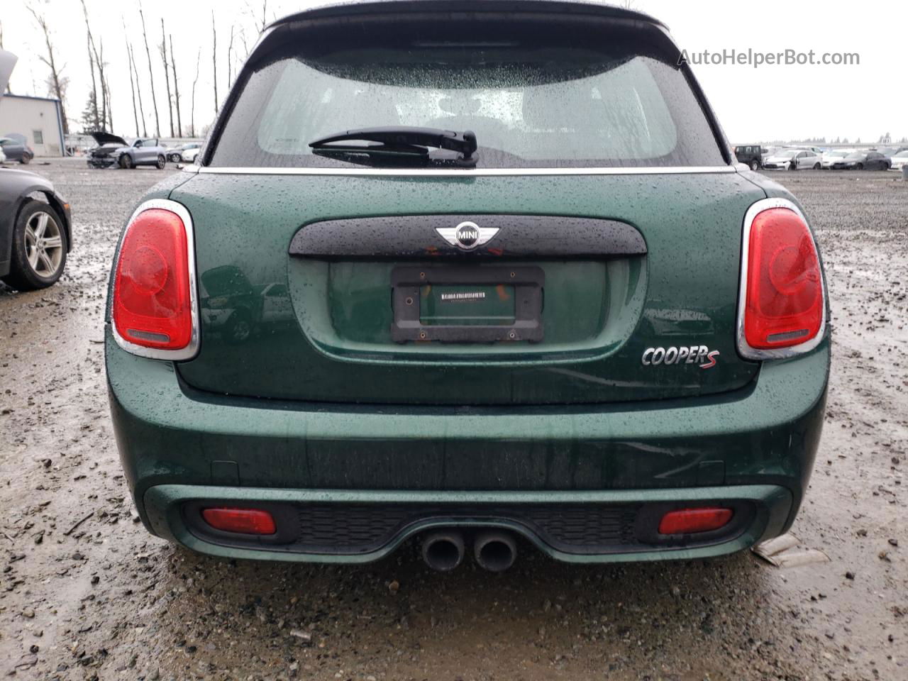 2015 Mini Cooper S Зеленый vin: WMWXU3C51FT892341