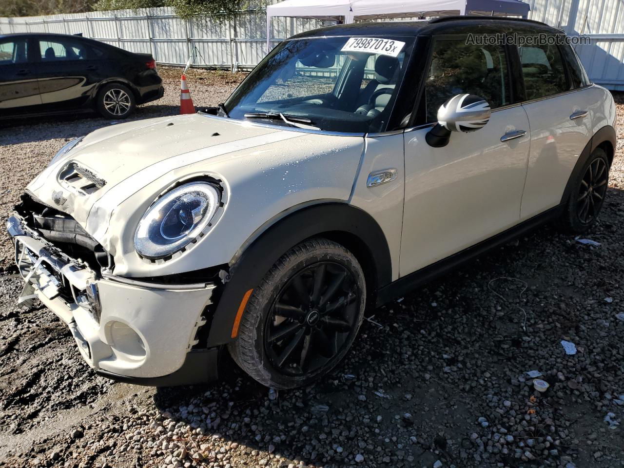 2018 Mini Cooper S Cream vin: WMWXU3C51J2B64634