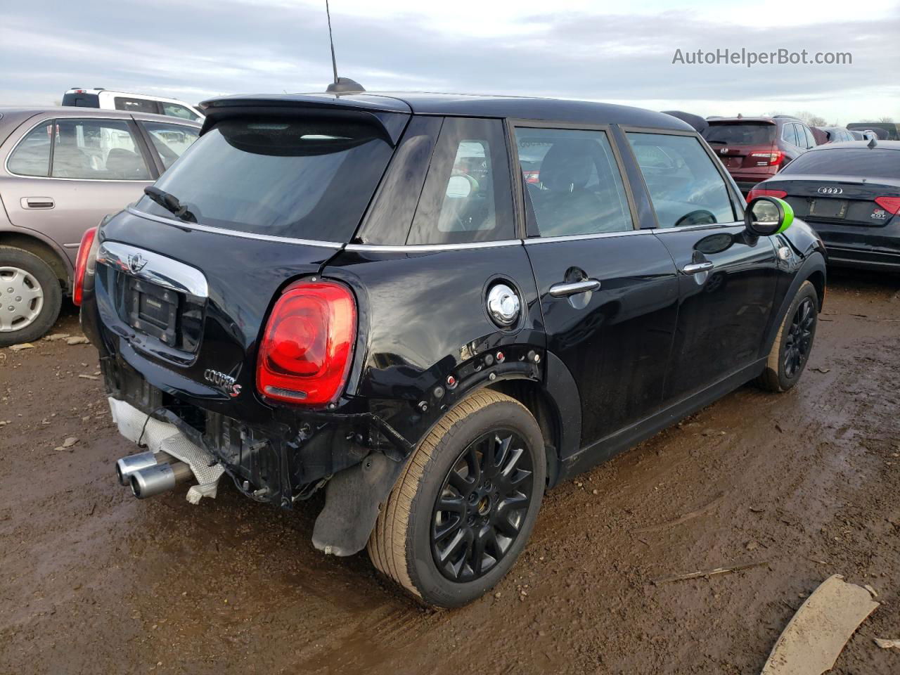 2018 Mini Cooper S Black vin: WMWXU3C52J2F50186