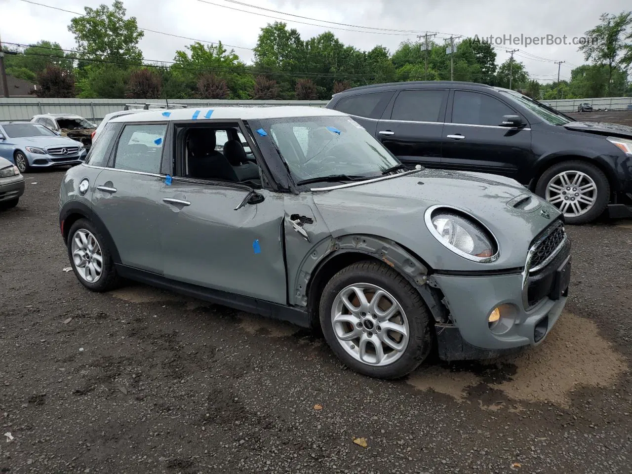 2018 Mini Cooper S Gray vin: WMWXU3C52J2F50303