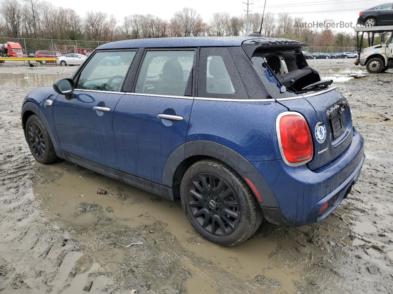 2015 Mini Cooper S Синий vin: WMWXU3C53FT892521