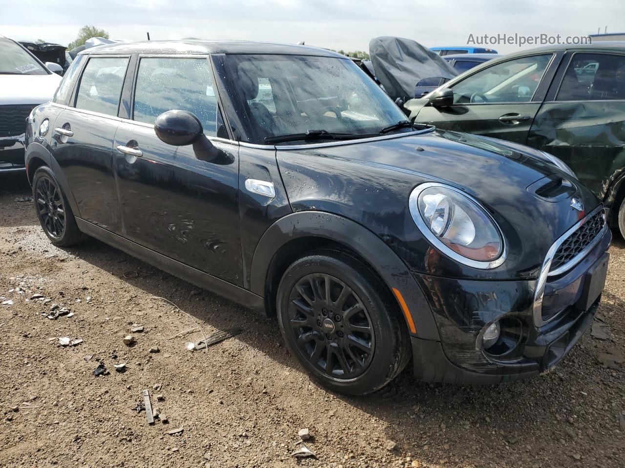 2018 Mini Cooper S Black vin: WMWXU3C53J2F51346