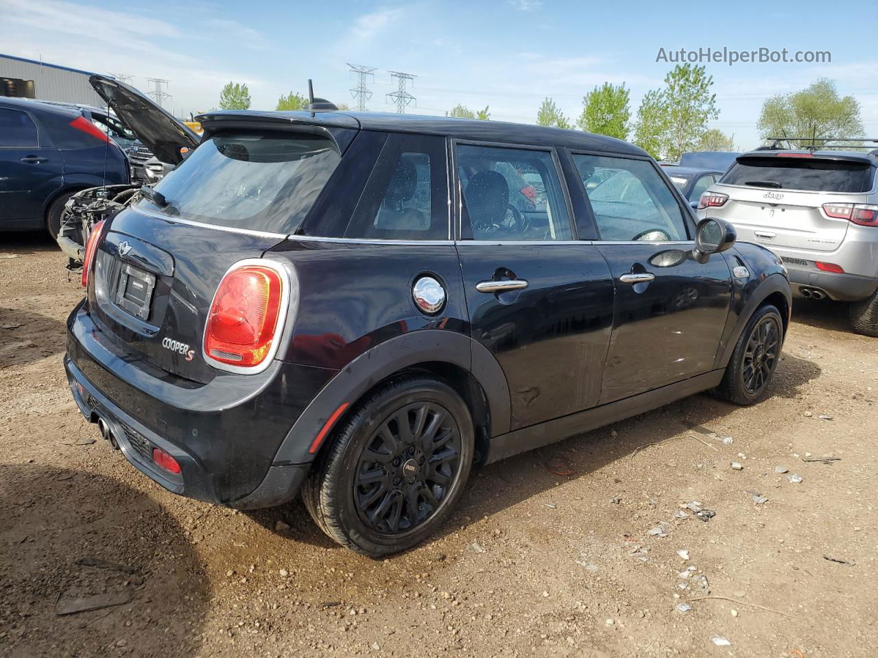 2018 Mini Cooper S Black vin: WMWXU3C53J2F51346