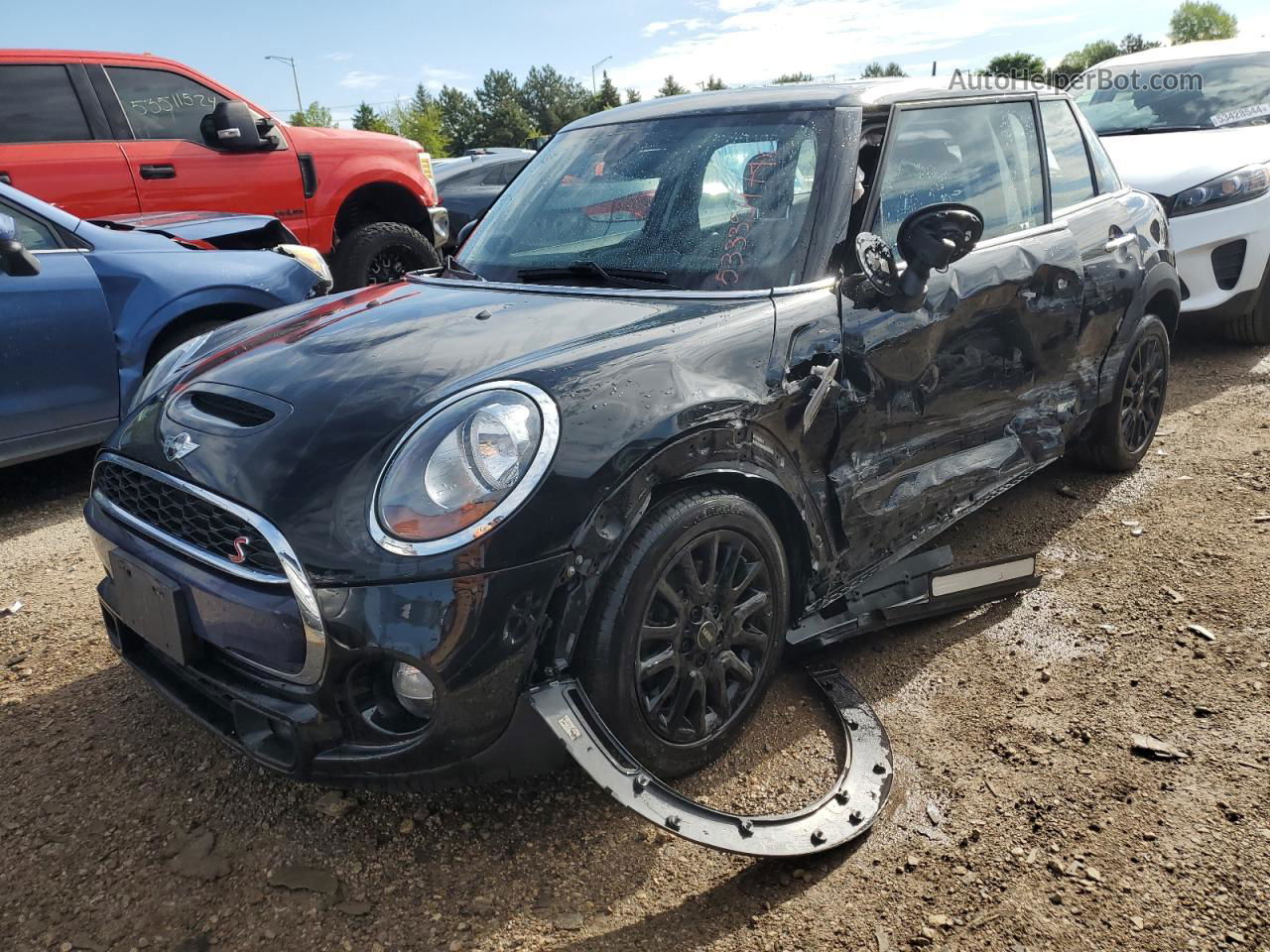 2018 Mini Cooper S Black vin: WMWXU3C53J2F51346