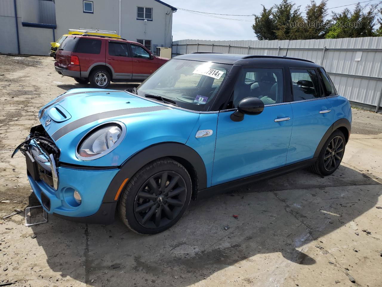 2018 Mini Cooper S Синий vin: WMWXU3C53J2F51587