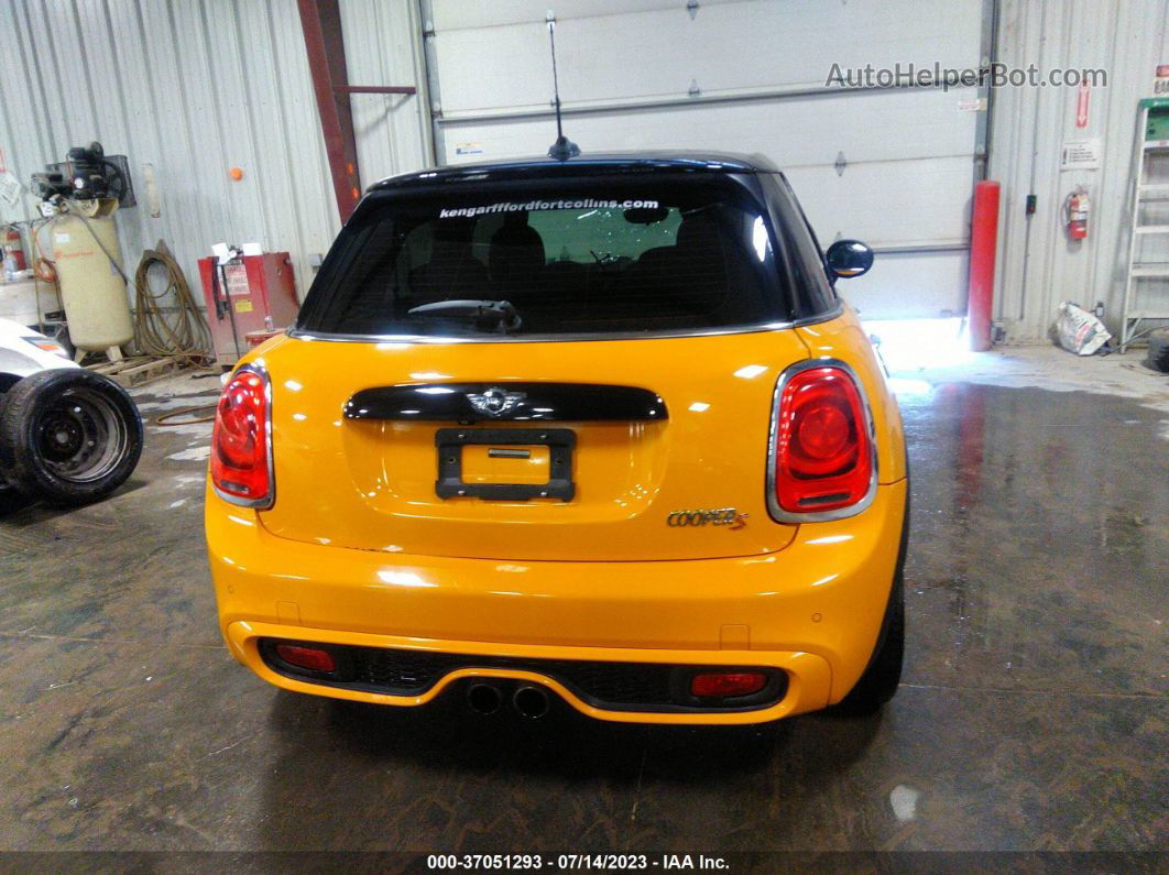 2015 Mini Cooper Hardtop 4 Door S Yellow vin: WMWXU3C58FT892160