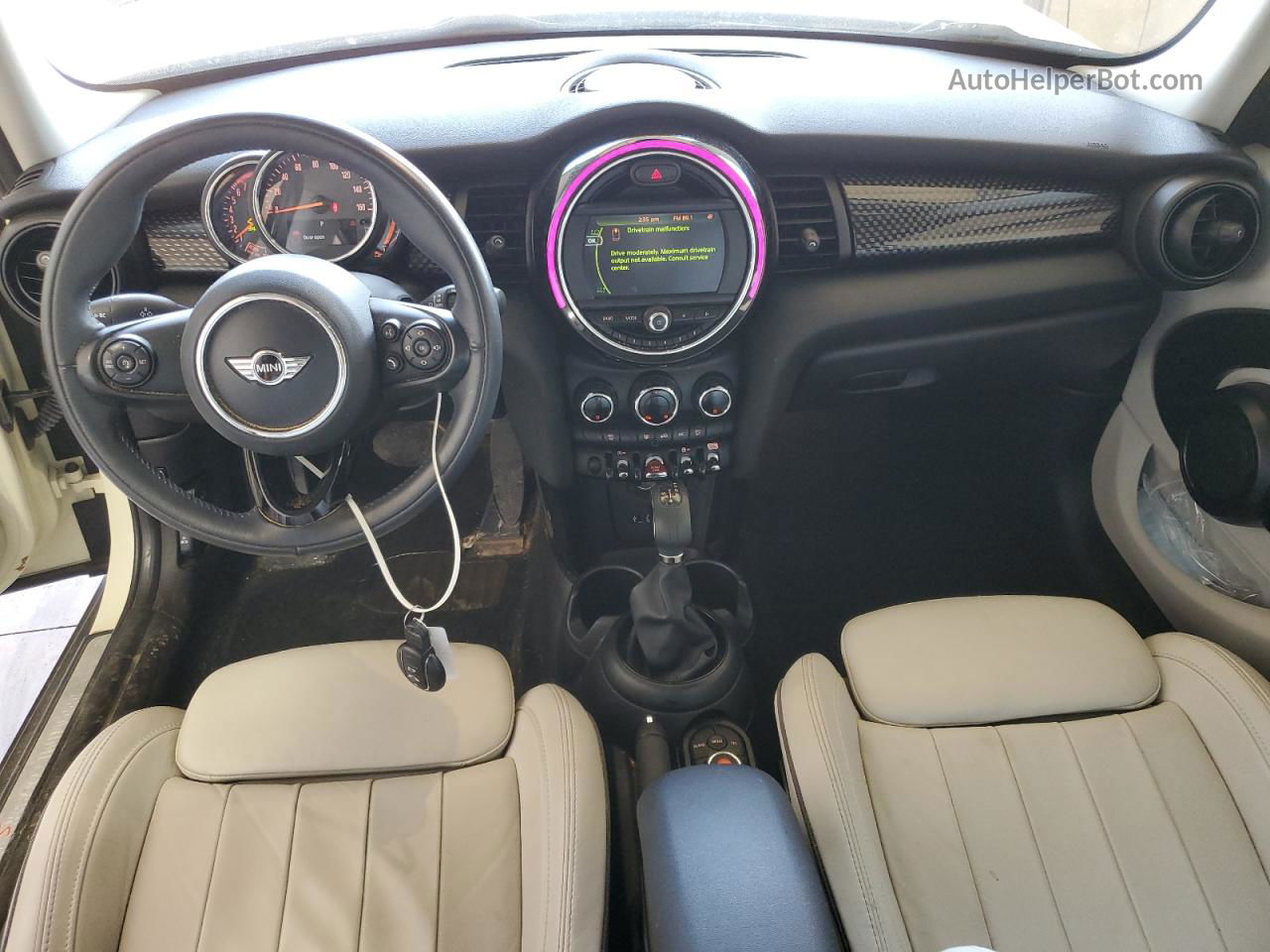 2018 Mini Cooper S Cream vin: WMWXU3C5XJ2F49755