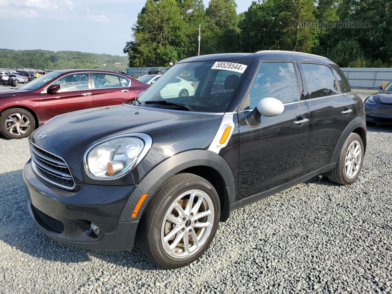 2015 Mini Cooper Countryman Black vin: WMWZB3C51FWM32934