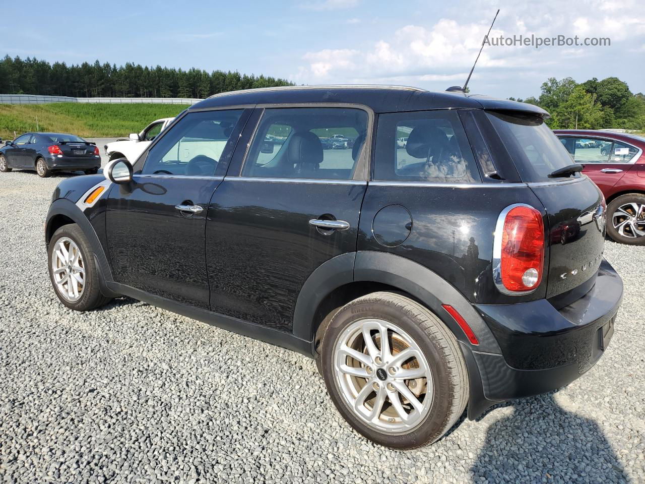 2015 Mini Cooper Countryman Black vin: WMWZB3C51FWM32934