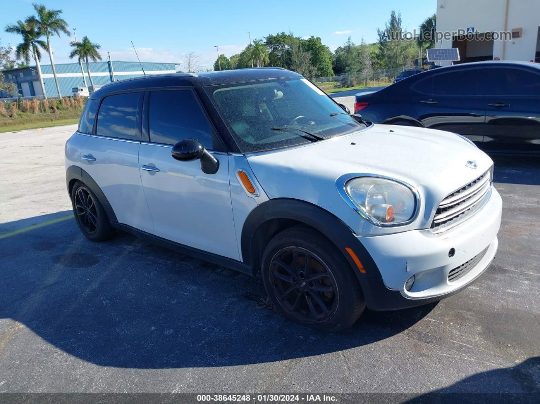 2015 Mini Countryman Cooper White vin: WMWZB3C51FWR42927