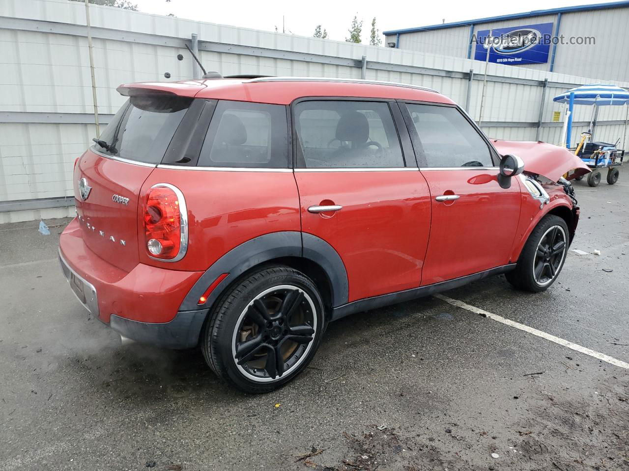 2015 Mini Cooper Countryman Red vin: WMWZB3C51FWR43950