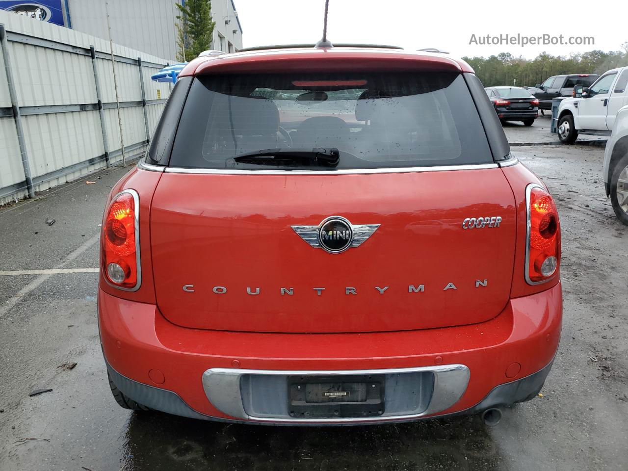 2015 Mini Cooper Countryman Red vin: WMWZB3C51FWR43950