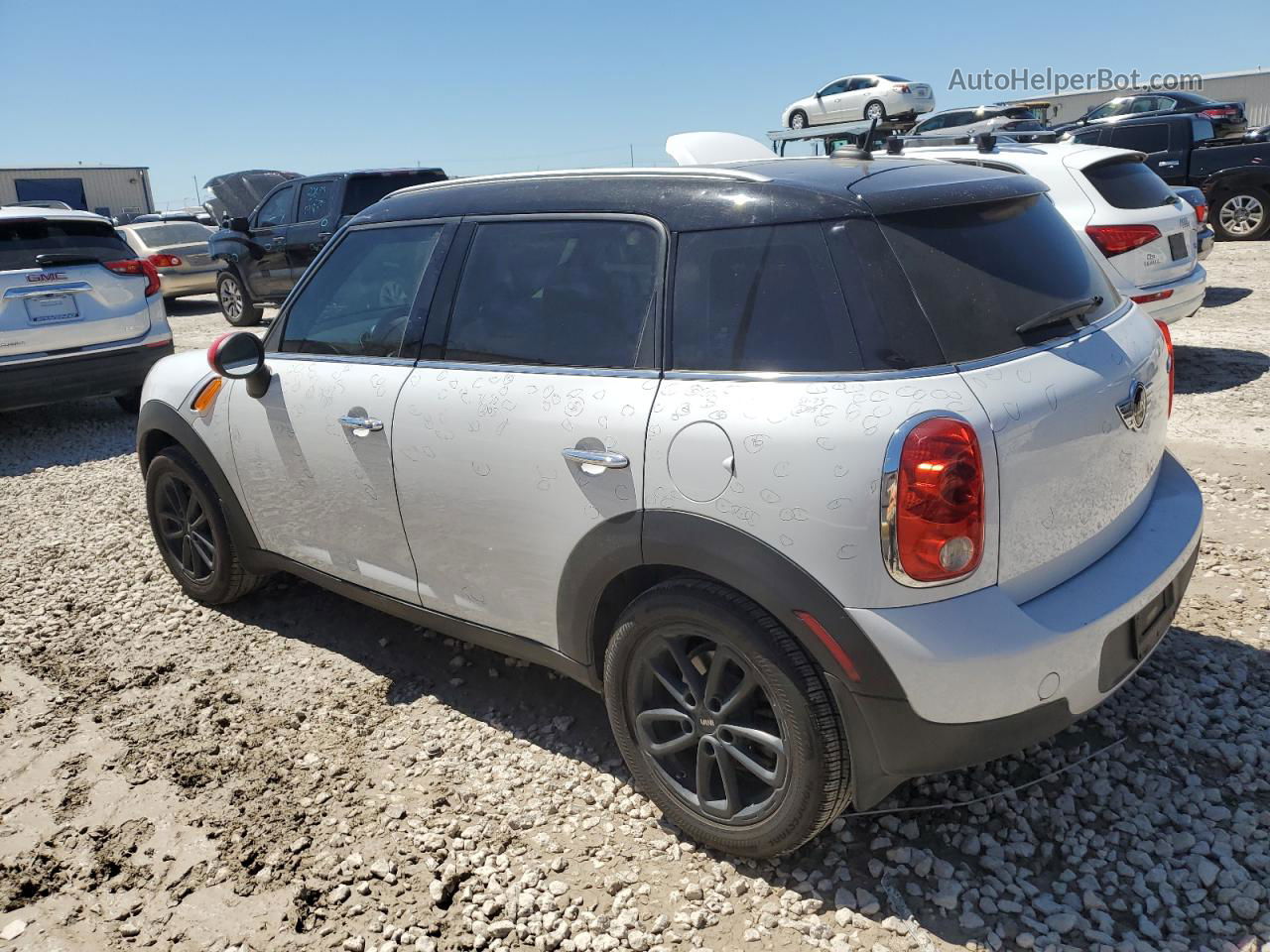 2015 Mini Cooper Countryman White vin: WMWZB3C52FWR44654