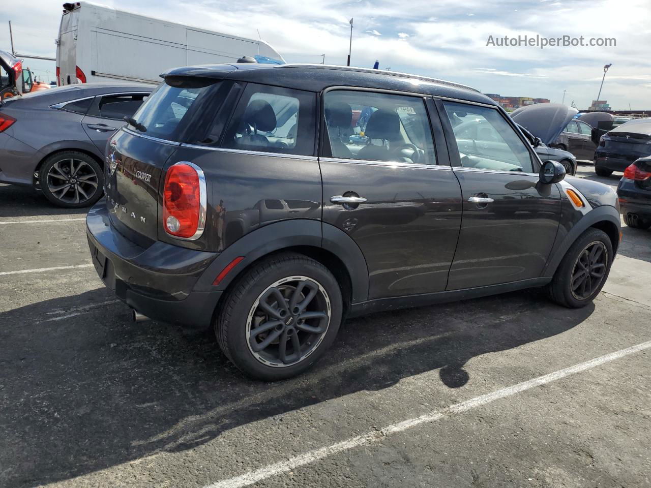 2015 Mini Cooper Countryman Black vin: WMWZB3C53FWR42511