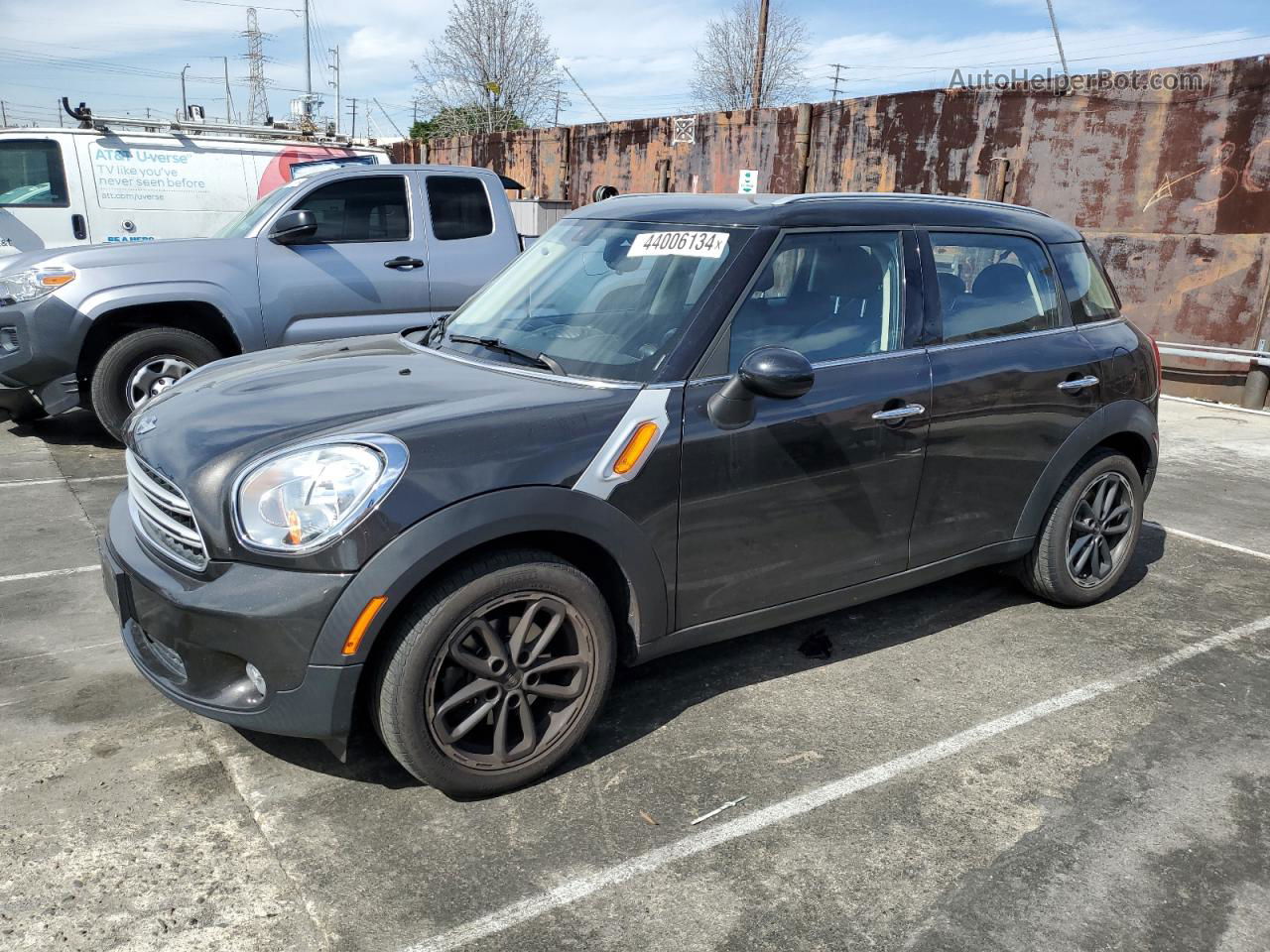 2015 Mini Cooper Countryman Black vin: WMWZB3C53FWR42511