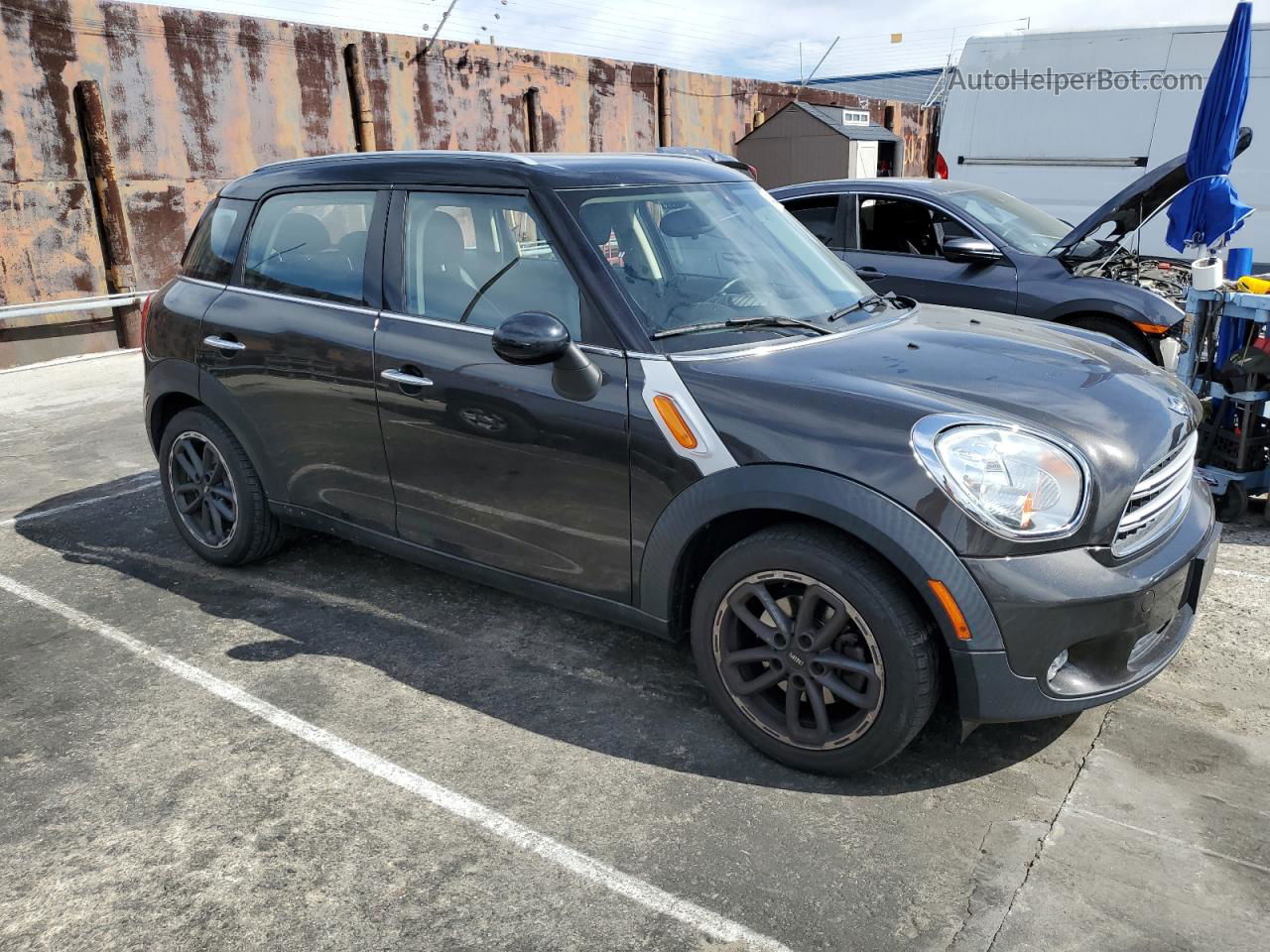 2015 Mini Cooper Countryman Black vin: WMWZB3C53FWR42511