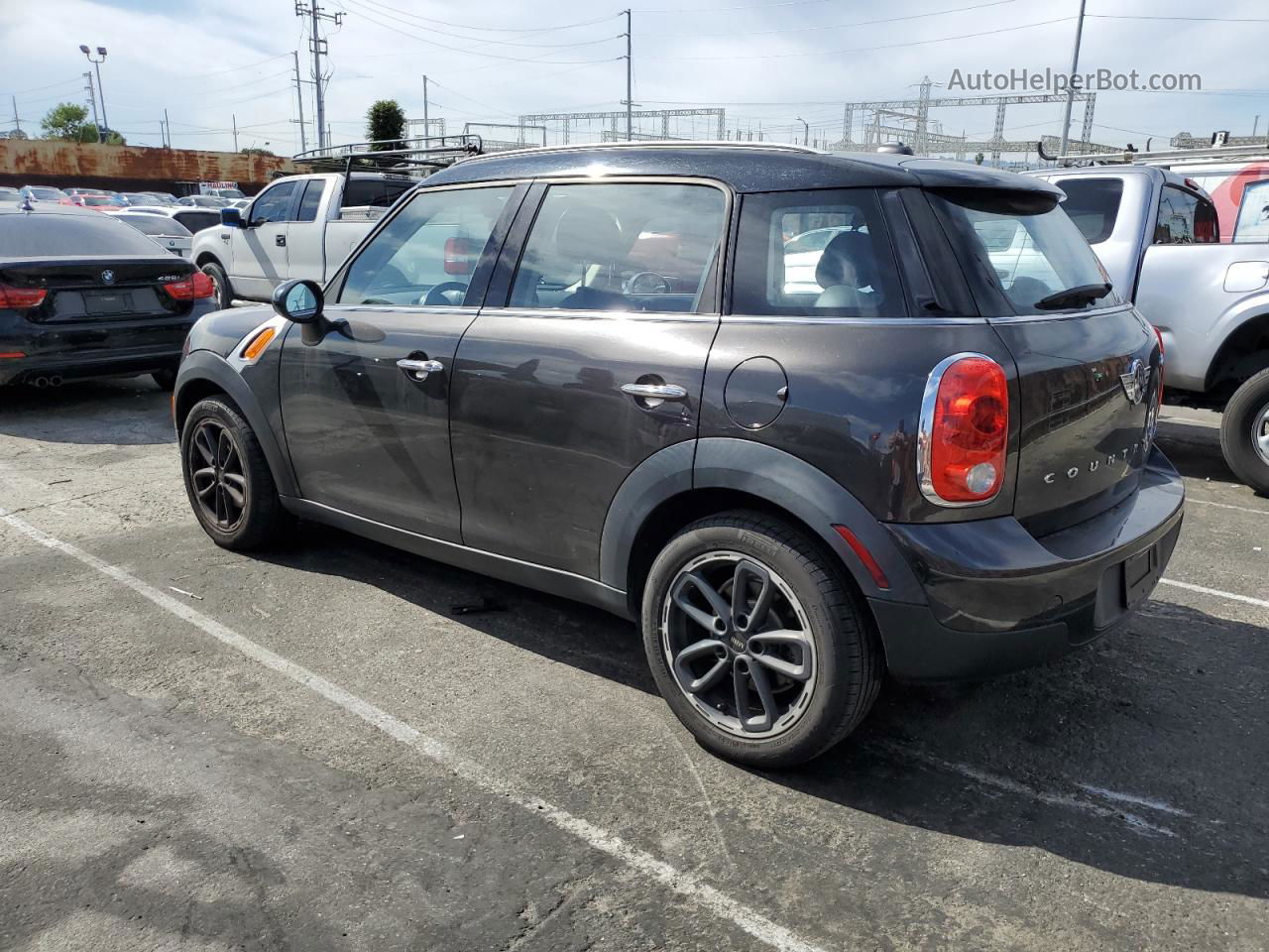 2015 Mini Cooper Countryman Black vin: WMWZB3C53FWR42511