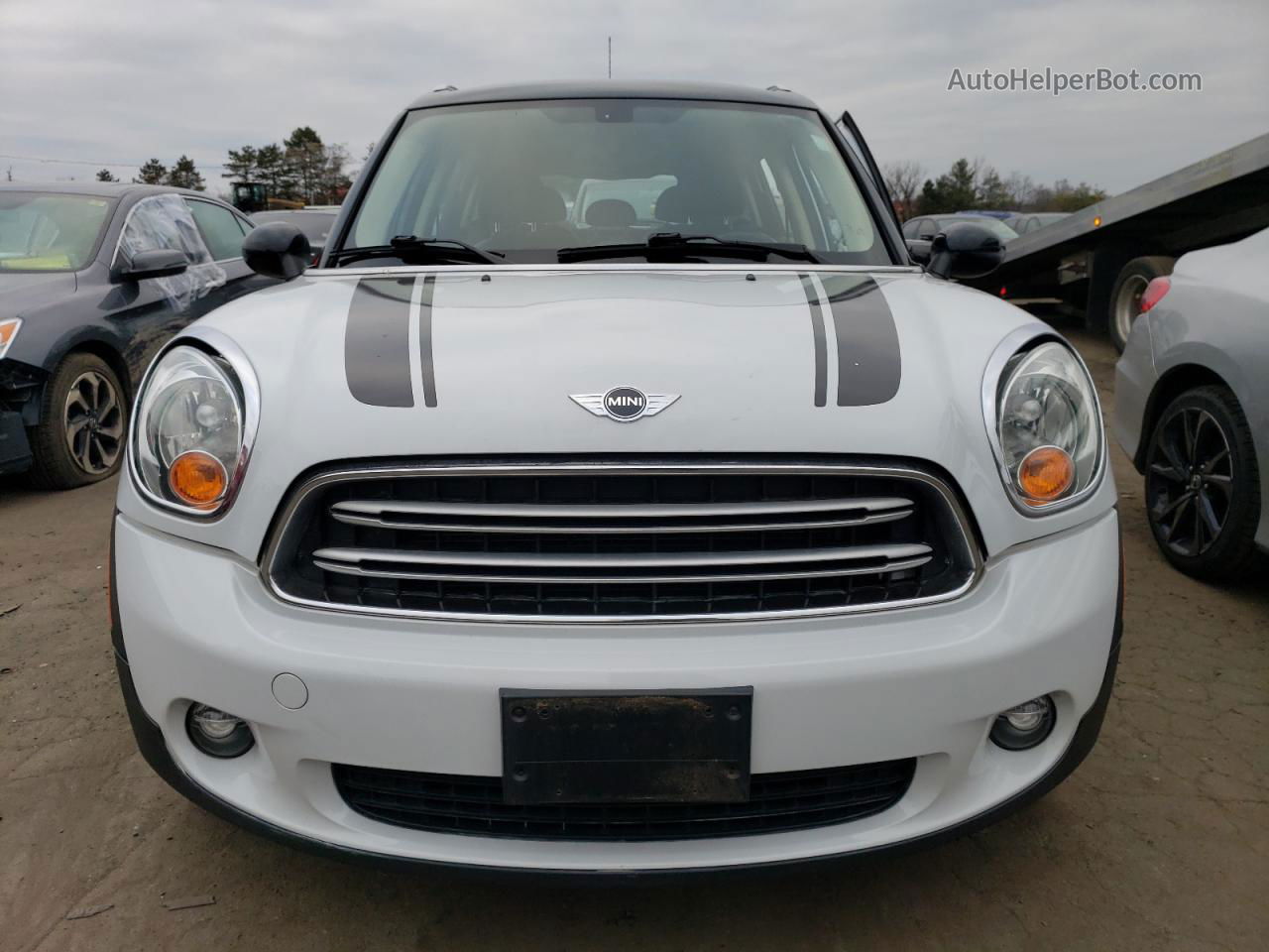 2015 Mini Cooper Countryman White vin: WMWZB3C53FWR44663