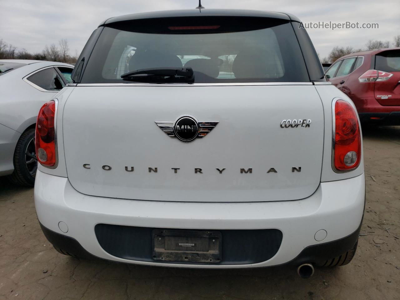 2015 Mini Cooper Countryman Белый vin: WMWZB3C53FWR44663