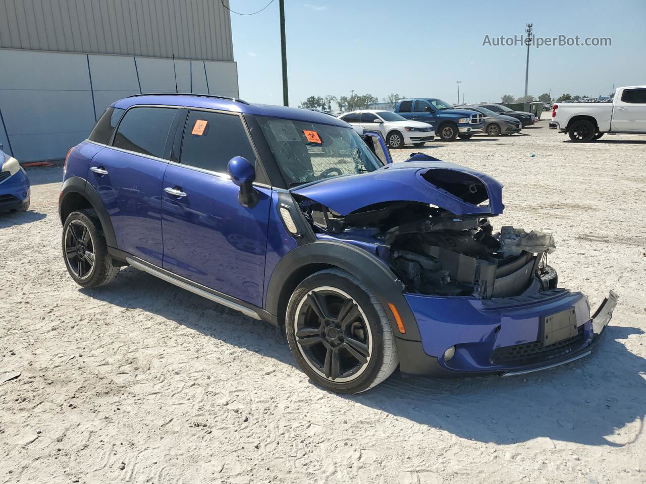 2015 Mini Cooper Countryman Blue vin: WMWZB3C55FWR46284