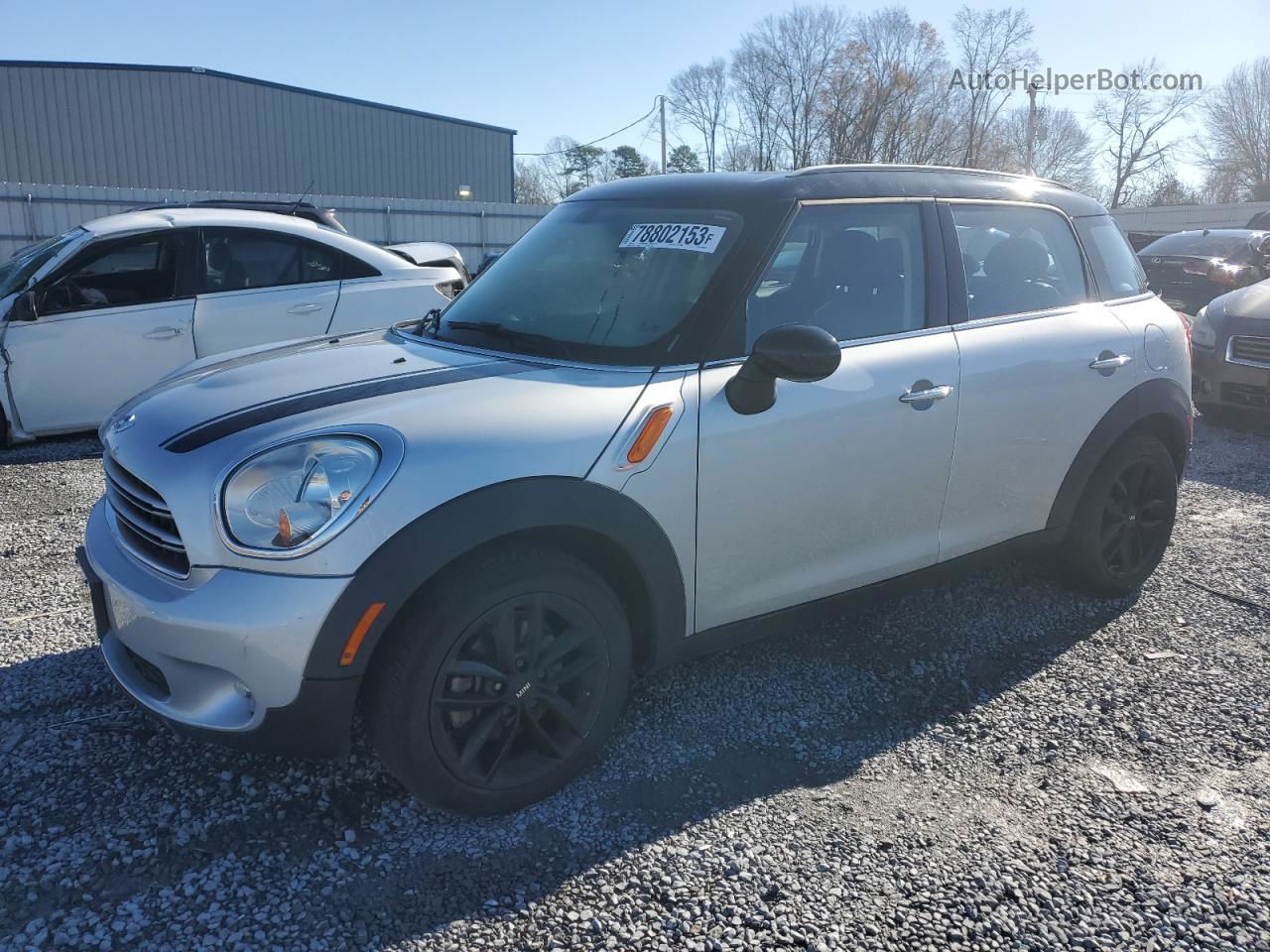 2015 Mini Cooper Countryman Silver vin: WMWZB3C56FWM33044