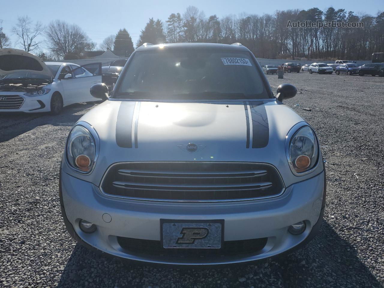 2015 Mini Cooper Countryman Серебряный vin: WMWZB3C56FWM33044