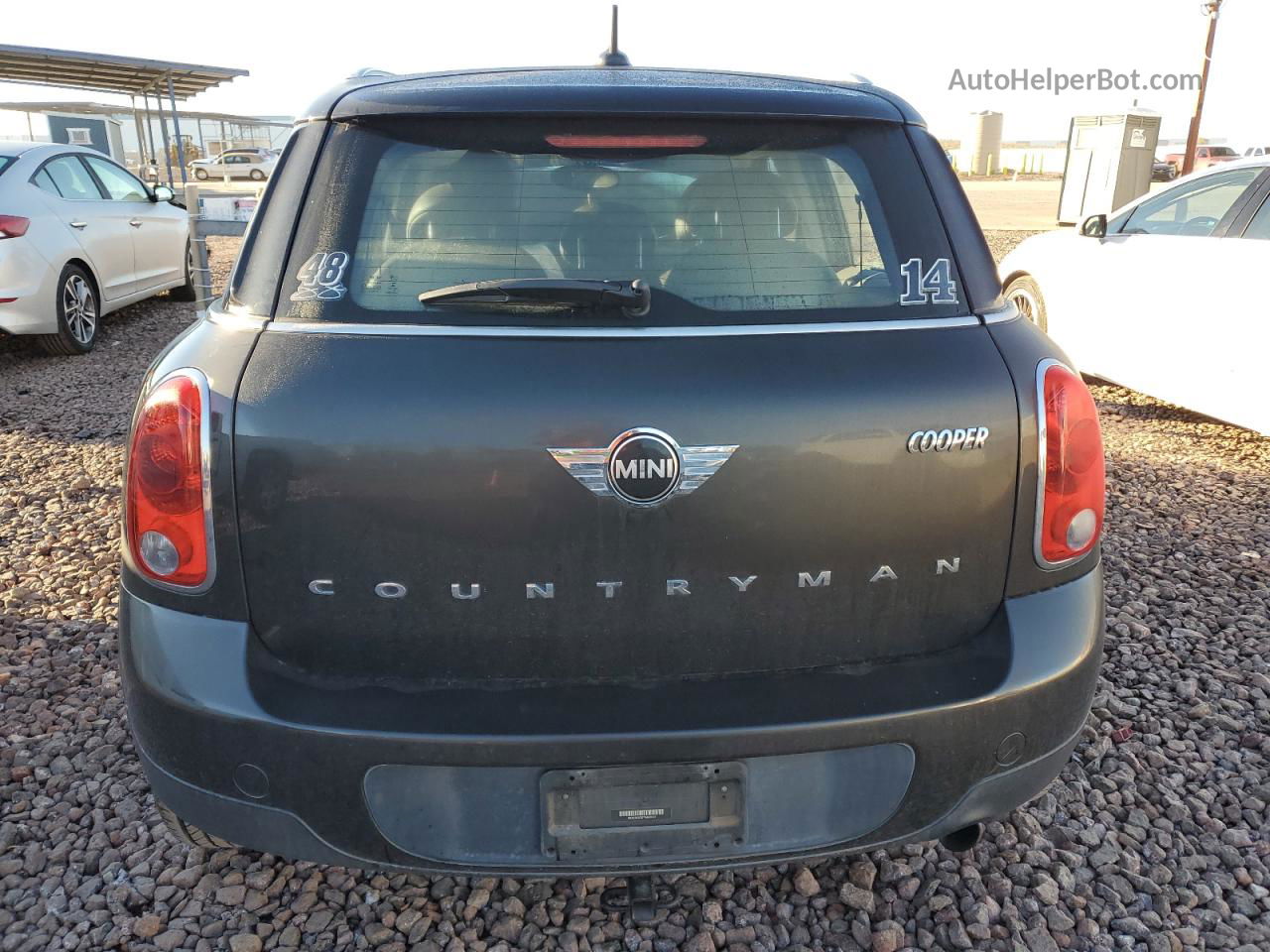 2015 Mini Cooper Countryman Black vin: WMWZB3C57FWR43743