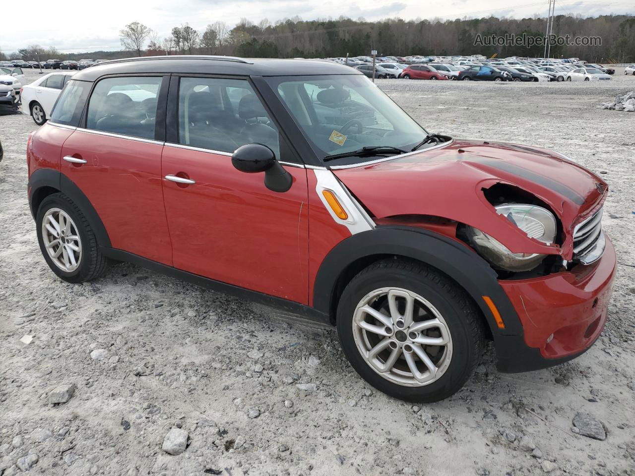 2015 Mini Cooper Countryman Red vin: WMWZB3C59FWR42691