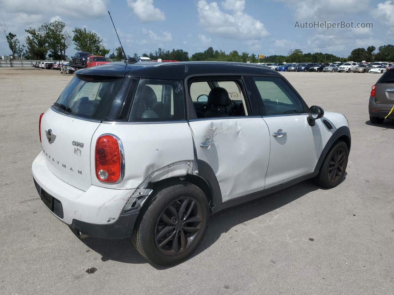 2015 Mini Cooper Countryman White vin: WMWZB3C5XFWR44014