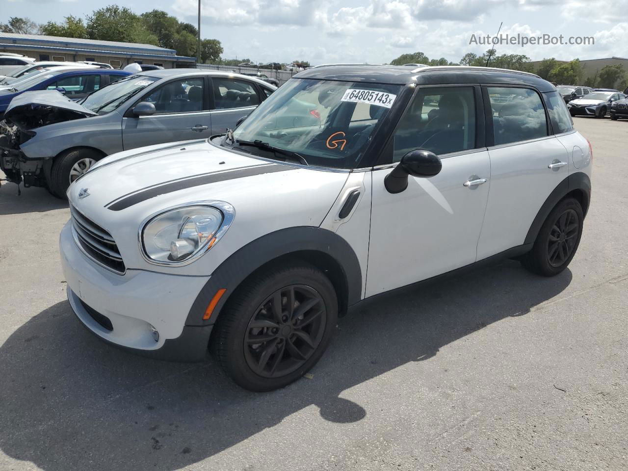 2015 Mini Cooper Countryman White vin: WMWZB3C5XFWR44014