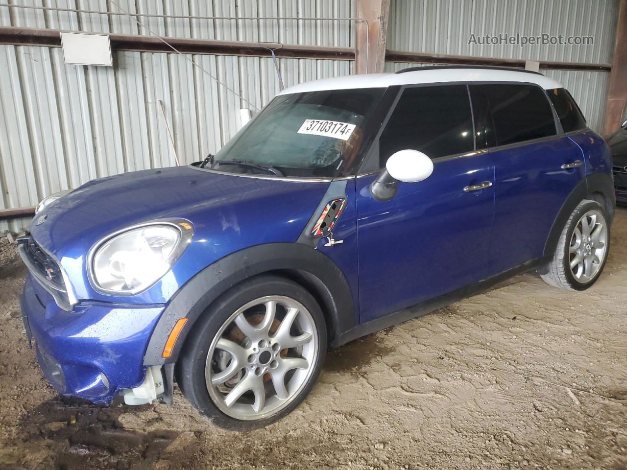 2015 Mini Cooper S Countryman Blue vin: WMWZC3C51FWT01807