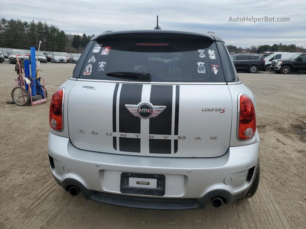 2015 Mini Cooper S Countryman Silver vin: WMWZC3C51FWT04268