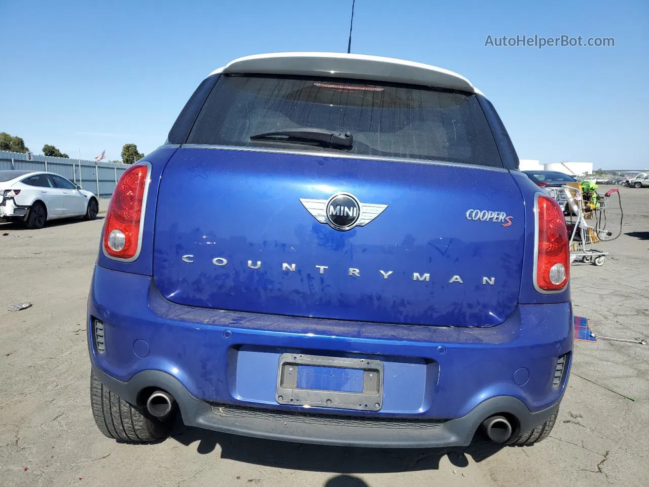 2015 Mini Cooper S Countryman Blue vin: WMWZC3C52FWT06322