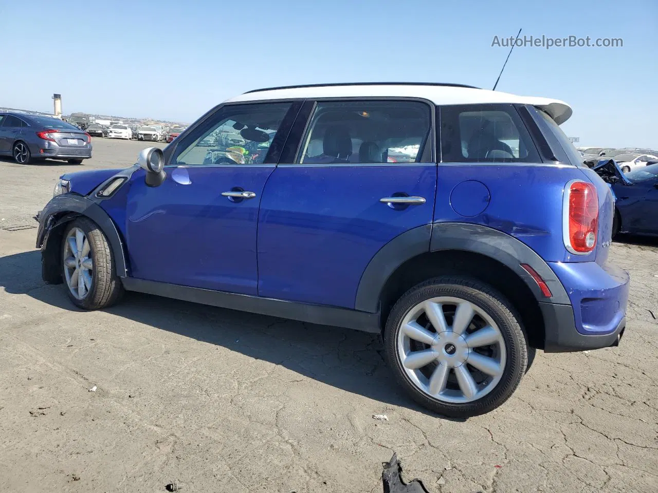 2015 Mini Cooper S Countryman Blue vin: WMWZC3C52FWT06322