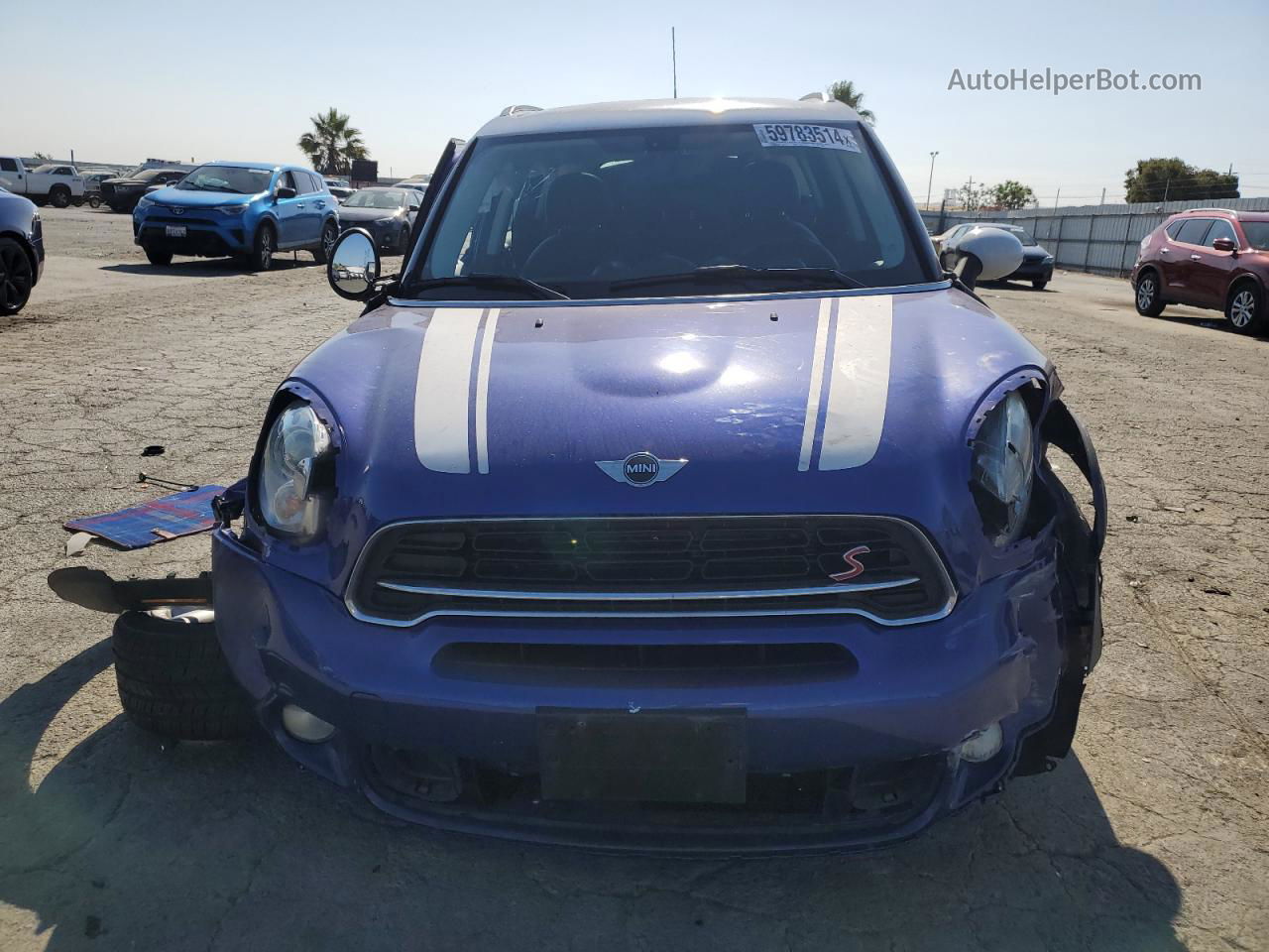 2015 Mini Cooper S Countryman Blue vin: WMWZC3C52FWT06322