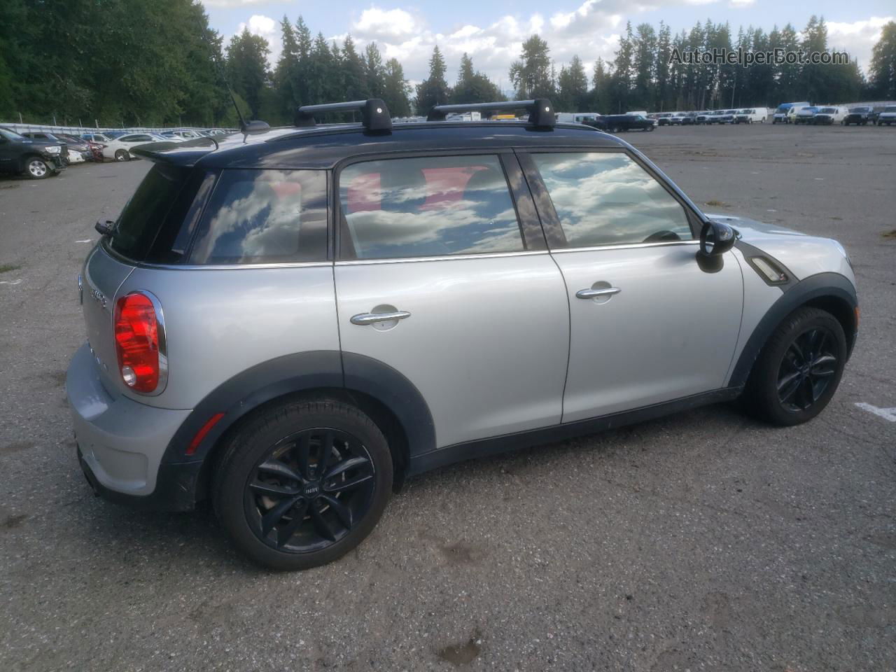 2015 Mini Cooper S Countryman Silver vin: WMWZC3C53FWT06023