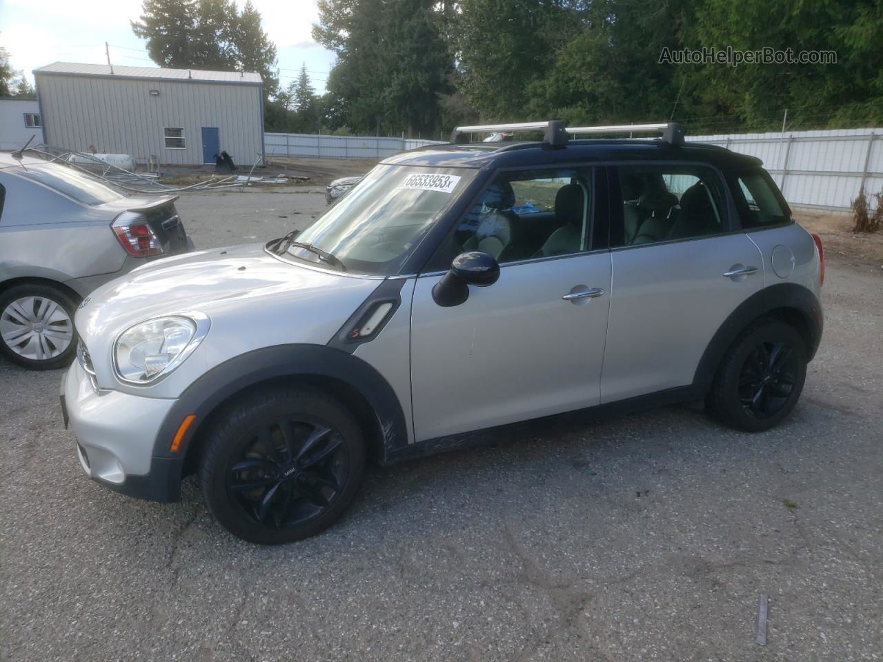 2015 Mini Cooper S Countryman Серебряный vin: WMWZC3C53FWT06023