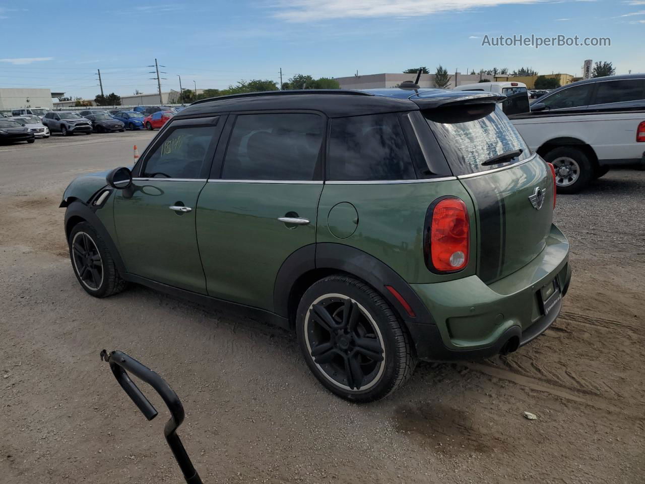 2015 Mini Cooper S Countryman Green vin: WMWZC3C54FWT06614