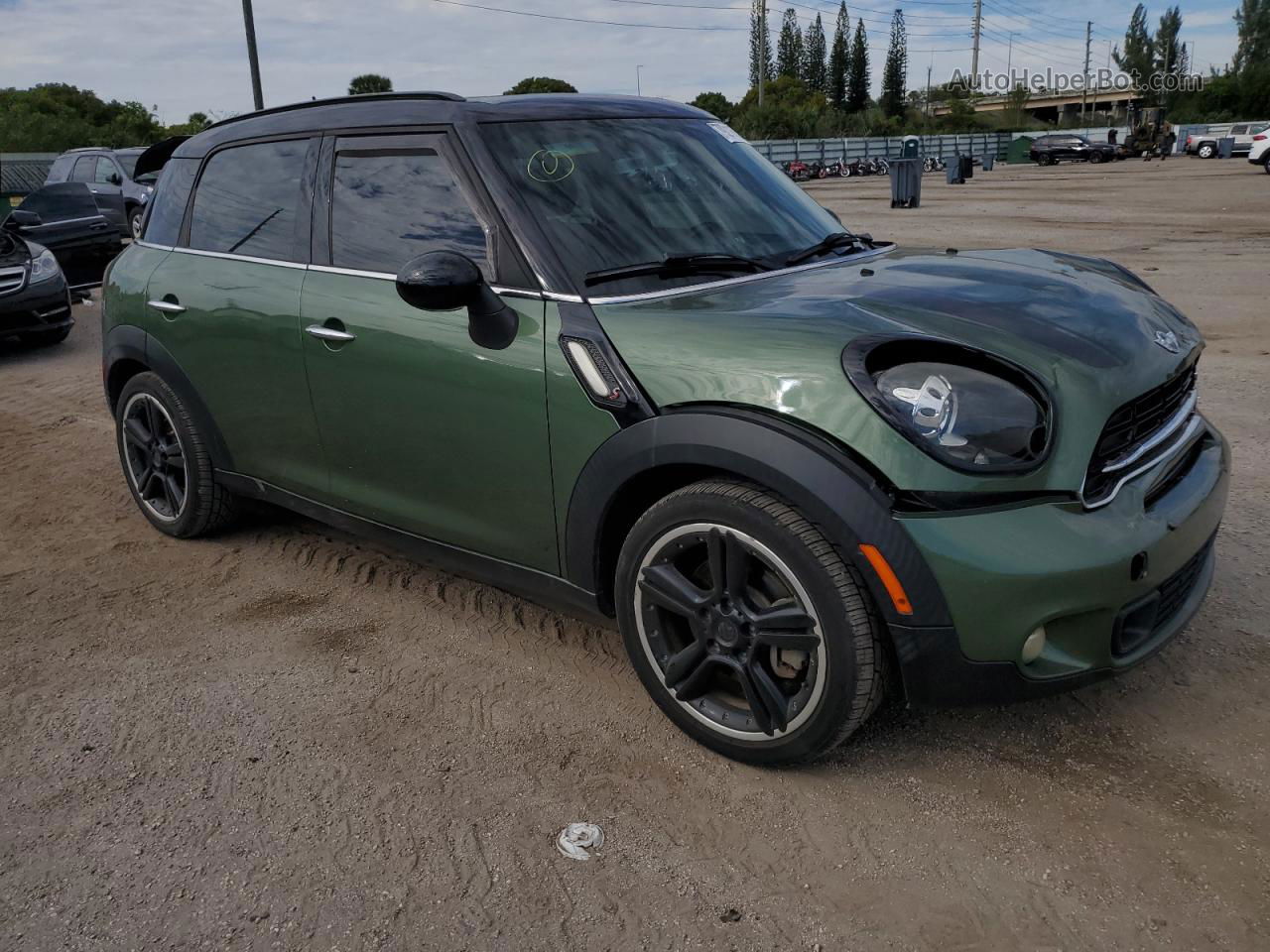 2015 Mini Cooper S Countryman Green vin: WMWZC3C54FWT06614