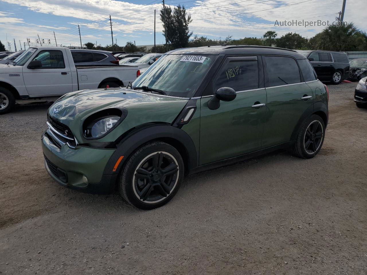 2015 Mini Cooper S Countryman Green vin: WMWZC3C54FWT06614